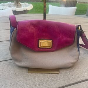 Marc Jacobs Pink and Gray Crossbody Bag